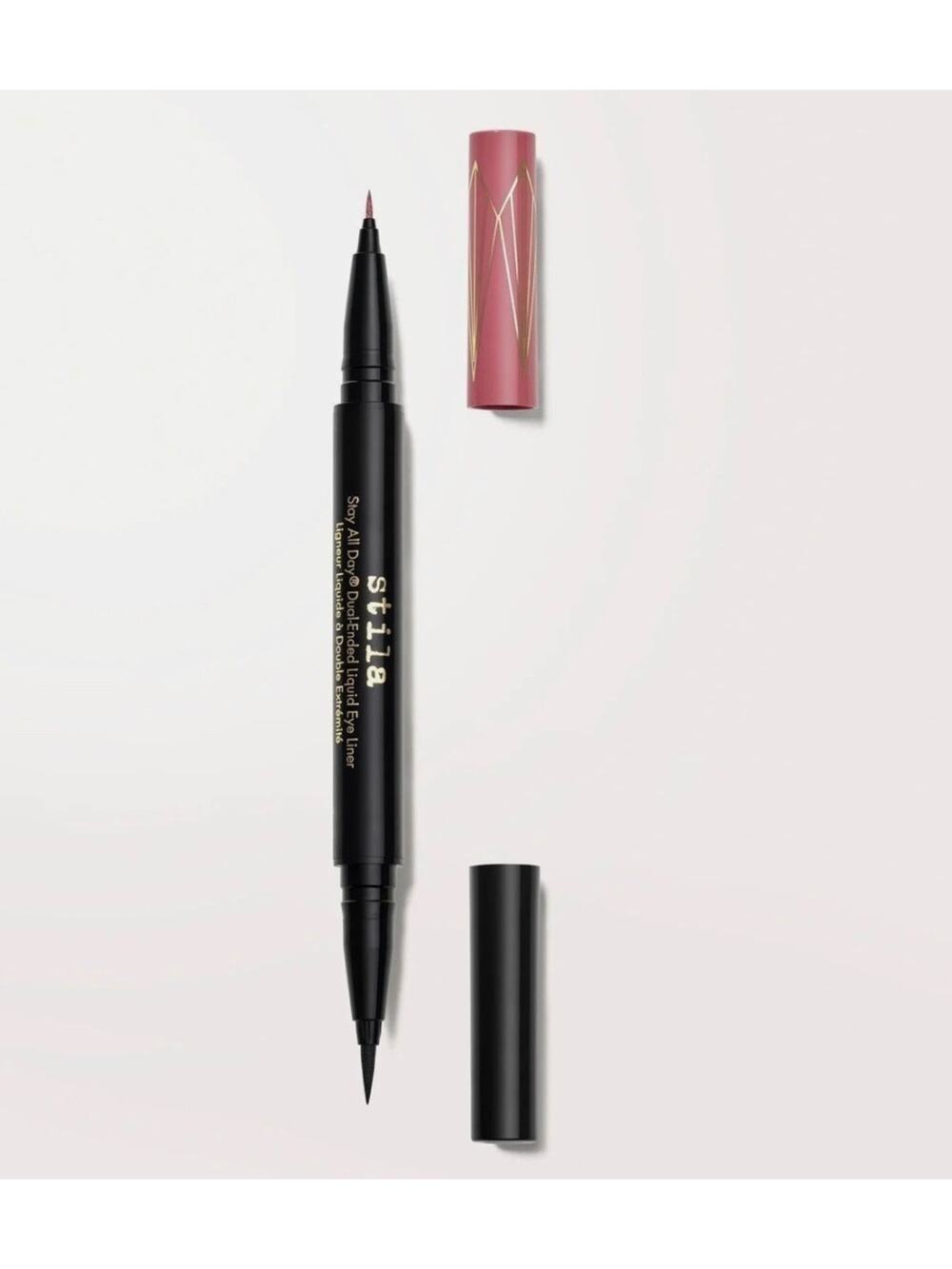 Stila Stay All Day Dual-Ended Waterproof Liquid Eye Liner Rum Punch Intense Blk